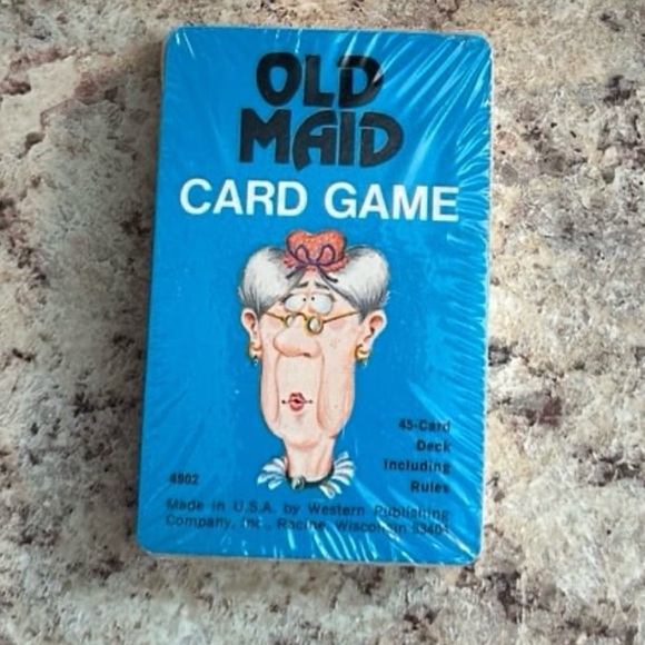 Sealed Vintage Whitman Old Maid Card Game - Blue